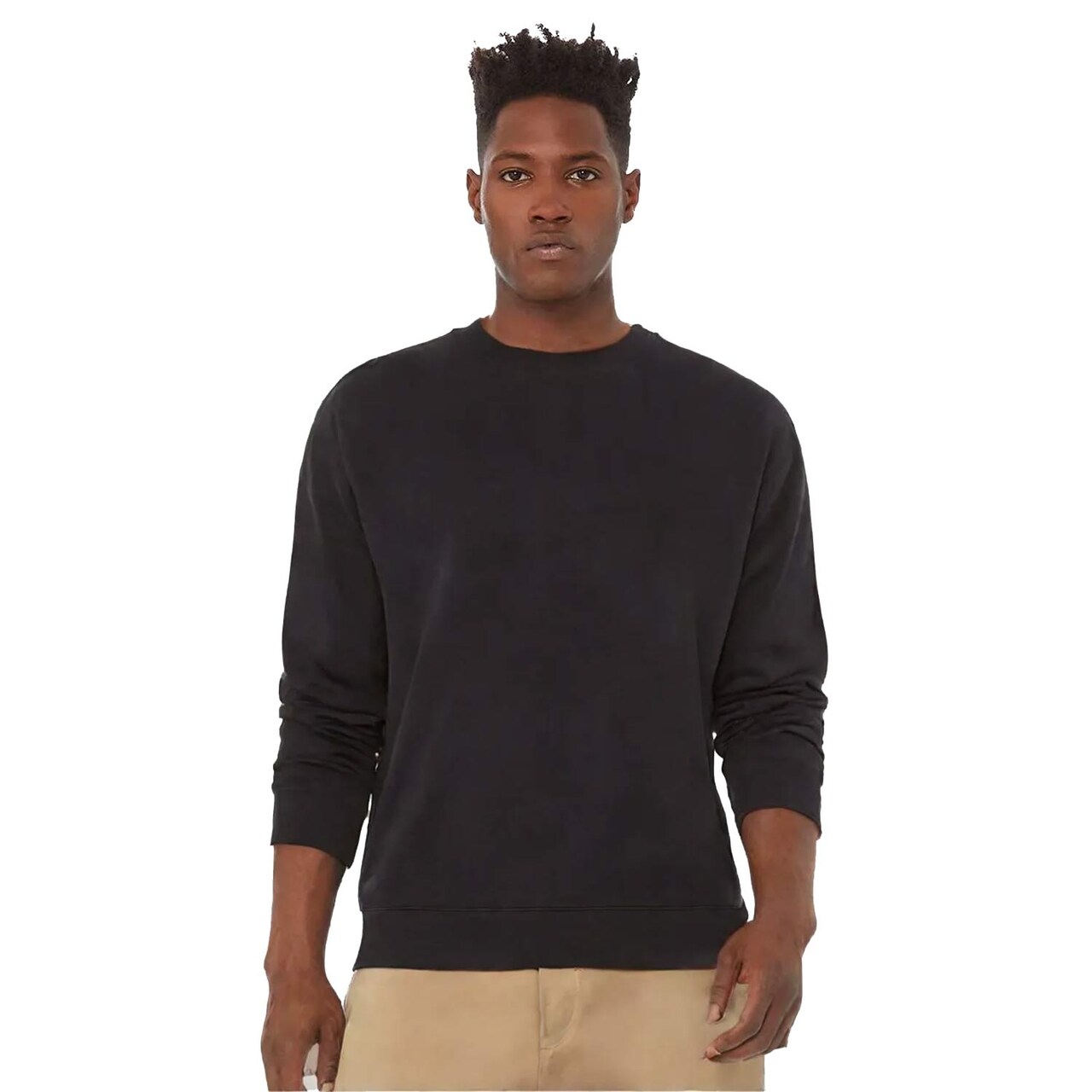 BELLA+CANVAS Long Sleeve Sponge Fleece Drop Shoulder Sweatshirt for Casual, Winter & Layering Wear